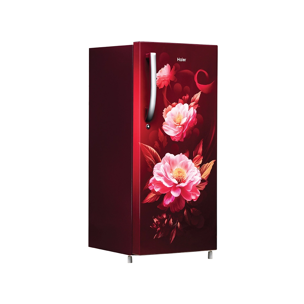 Haier 190L 2 Star Red Viola Single Door Refrigerator